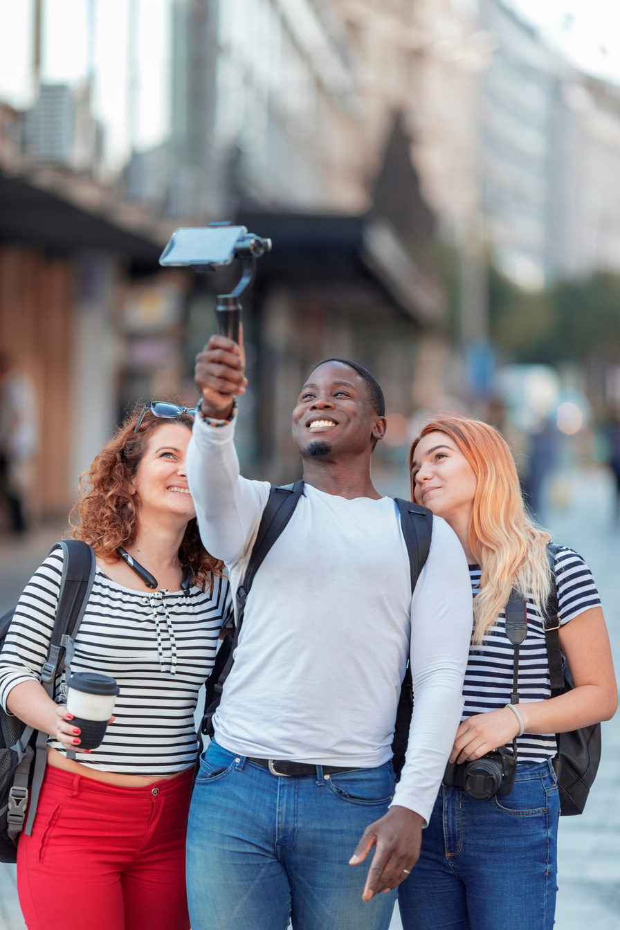 Tourists in the city